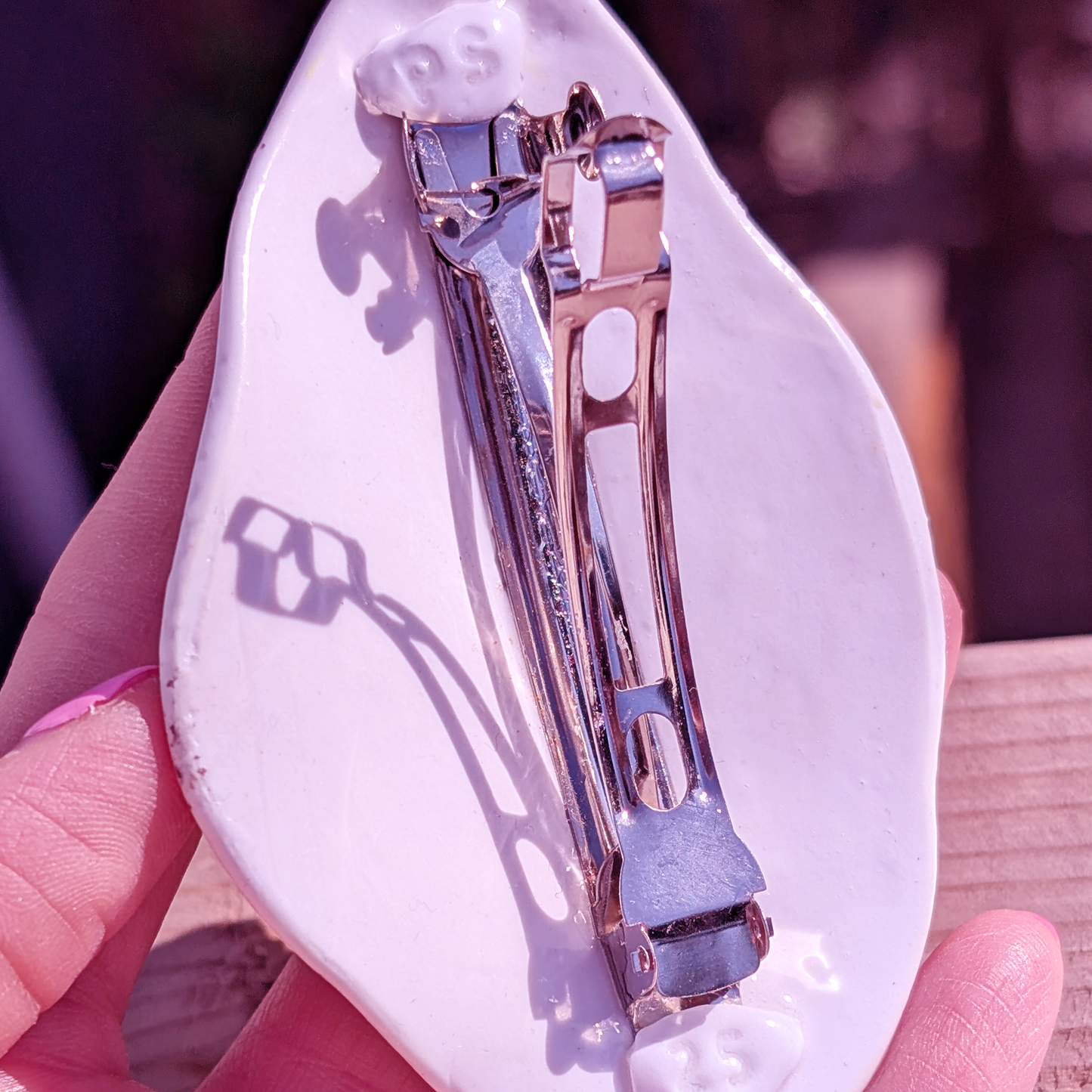 Salt & Pepper Egg Barrette